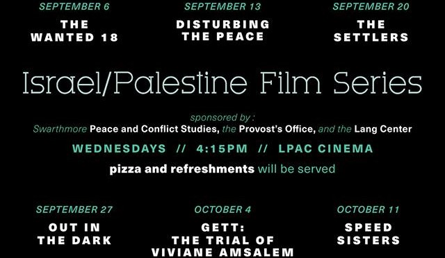 Israel/Palestine Film Series – Fall 2017