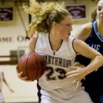 Stockbower's 23 points and 19 rebounds led the Garnet offense and gives her her 44th career double-double.