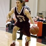 allenm_dribble2_08 Allen scored a season-high 14 points in Swarthmore's win over McDaniel.