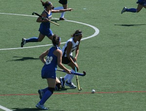 Junior McCabe scored two goals for the Garnet.