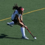 Senior Joslyn Young scored Swarthmore's lone goal. 