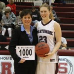 Stockbower_1000 Kathryn Stockbower became the seventh player in Swarthmore College history to reach 1000 points.