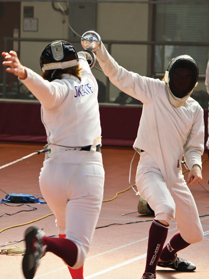 Photo by Jane Mrozewski ’11, courtesy of The Daily Gazette 19b_fencing.jpg
