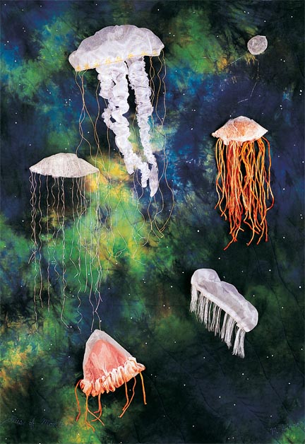 Jellyies of Monterey Jellyfish quilt