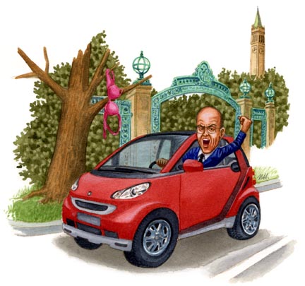 Clark Kerr ’32 | Illustration by Nancy Harrison Clark Kerr ’32