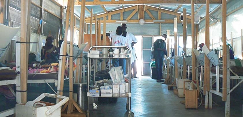 An anti-malaria clinic