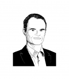 Artist sketch of Dominic Tierney.