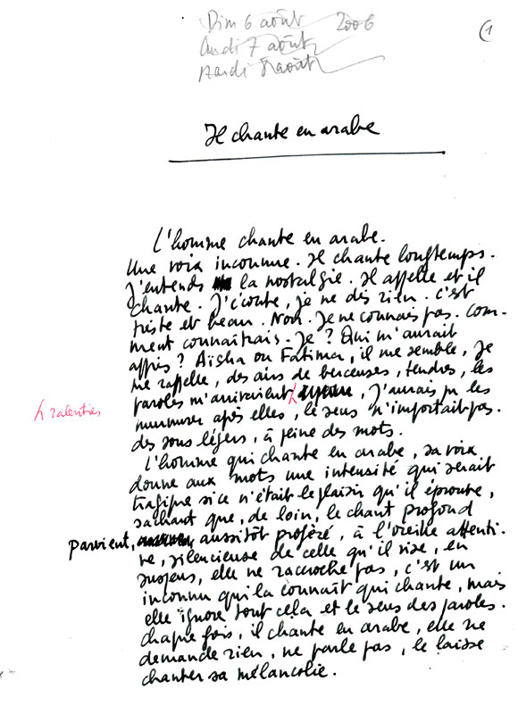 Il chante en arabe 1