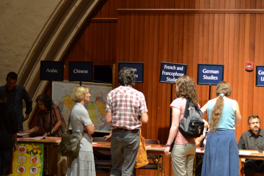 Advising Fair Students seek advice from departments