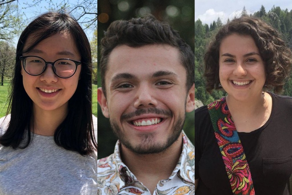 Carole Lee ’21, Zackary Lash ’19, and Anya Slepyan ’21