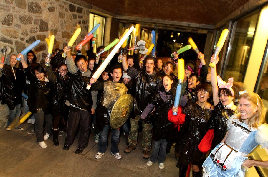 Wield foam bats for the Pterodactyl Hunt.