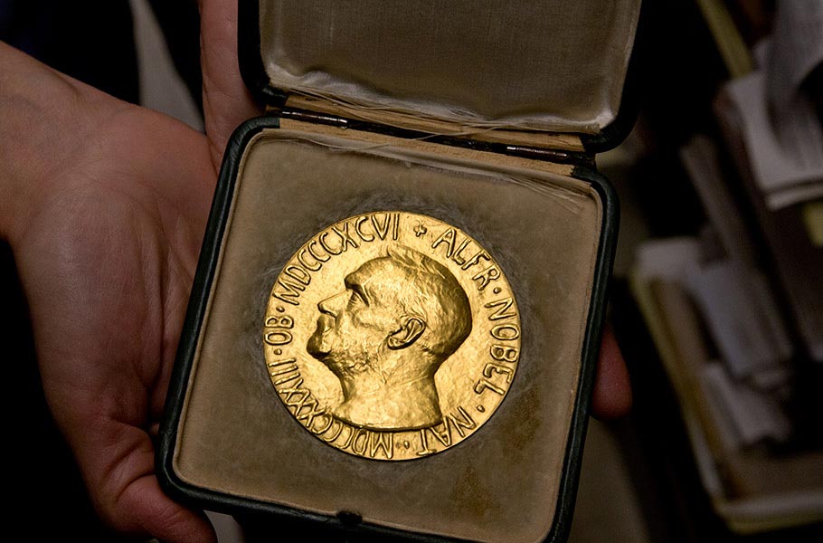 Find out there is a Nobel Peace Prize in McCabe Library's basement – thank you, Peace Collection!