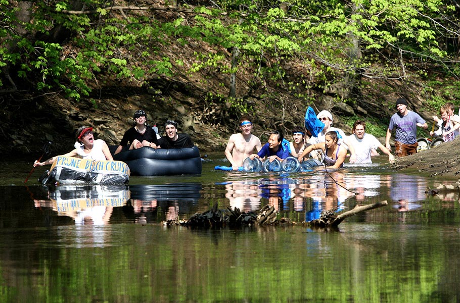 Sail - or sink - your homemade boat at the Crum Regatta.